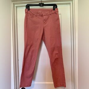 Pink Straight-Leg Pants